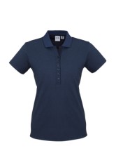 Women's Shadow Polo - Carbon Blue 