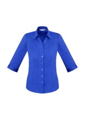 Women's Monaco 3/4 Sleeve Shirt - Electric Blue 